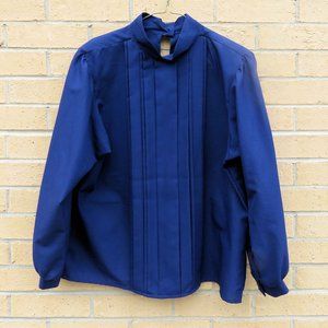 Bedford Fair Midnight Blue Dressy Blouse 40" Bust - preowned